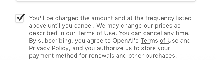 I confirmed I can cancel at any time